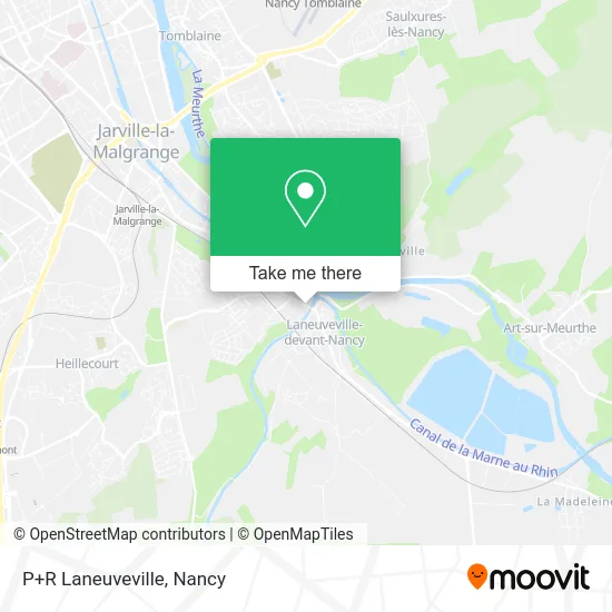 P+R Laneuveville map