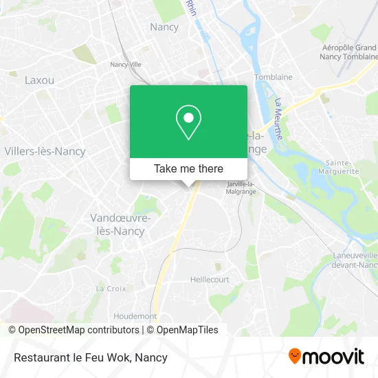 Restaurant le Feu Wok map