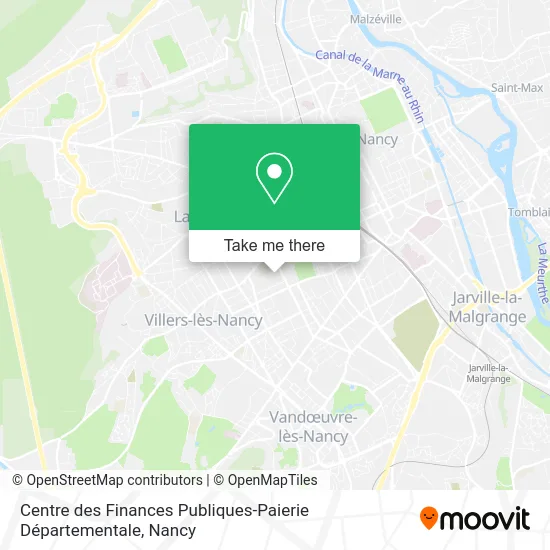 Centre des Finances Publiques-Paierie Départementale map