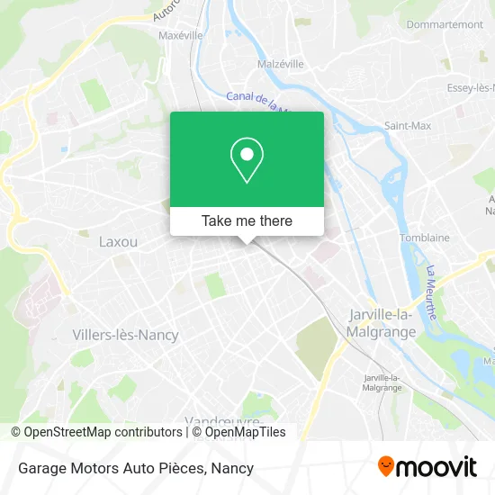 Mapa Garage Motors Auto Pièces