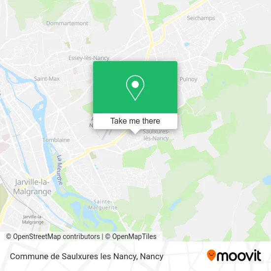 Commune de Saulxures les Nancy map