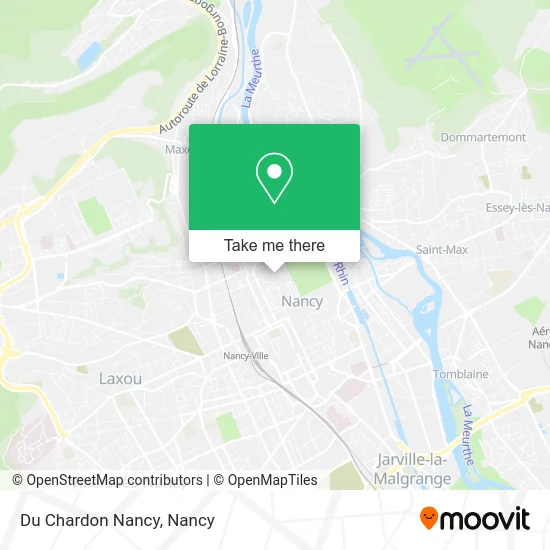 Du Chardon Nancy map
