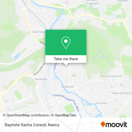 Baptiste Sacha Corenti map