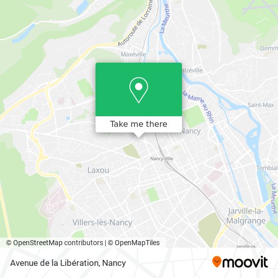 Avenue de la Libération map