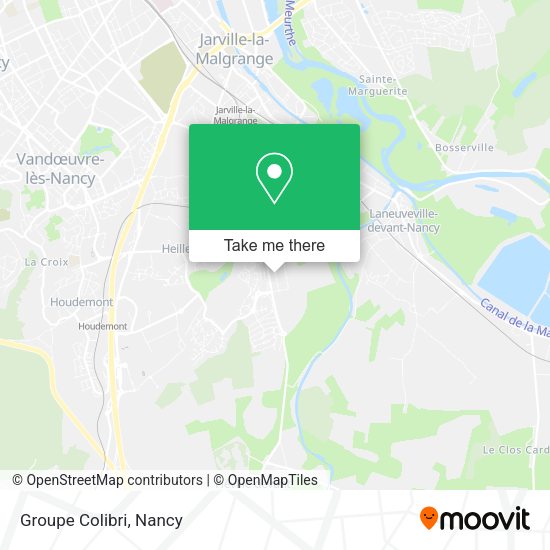 Groupe Colibri map