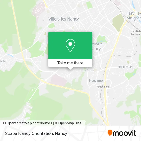 Mapa Scapa Nancy Orientation