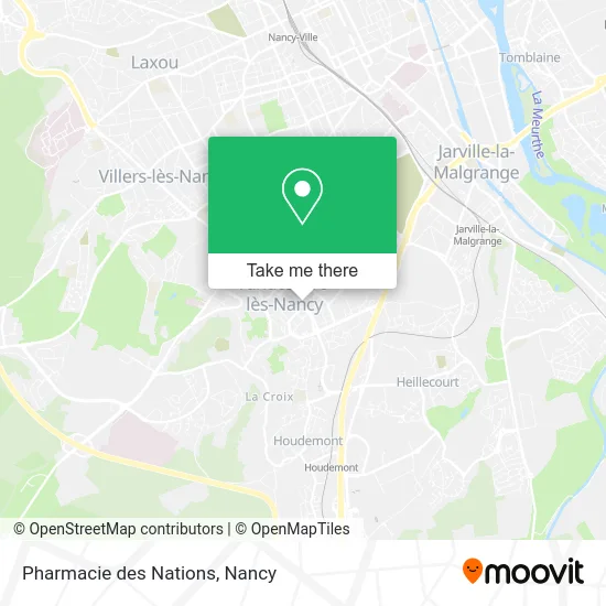 Pharmacie des Nations map