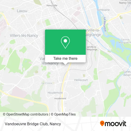 Vandoeuvre Bridge Club map