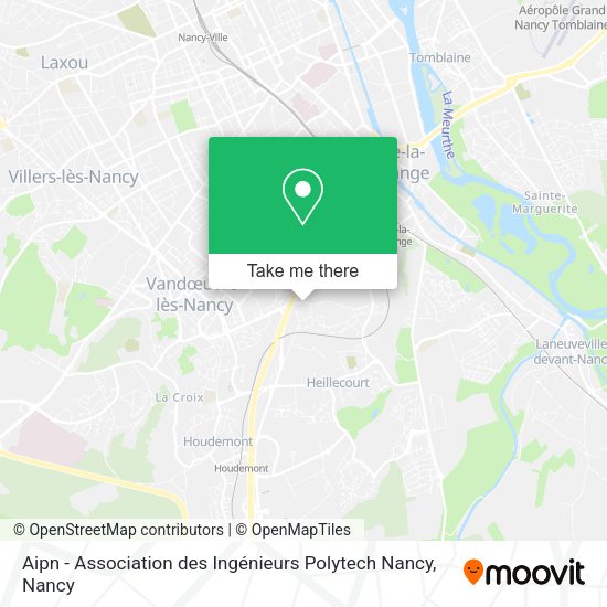Aipn - Association des Ingénieurs Polytech Nancy map