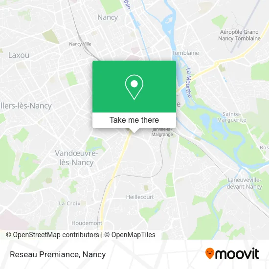 Reseau Premiance map