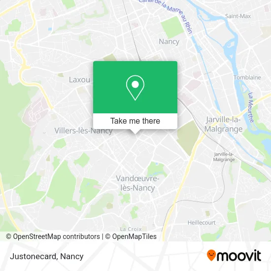 Justonecard map