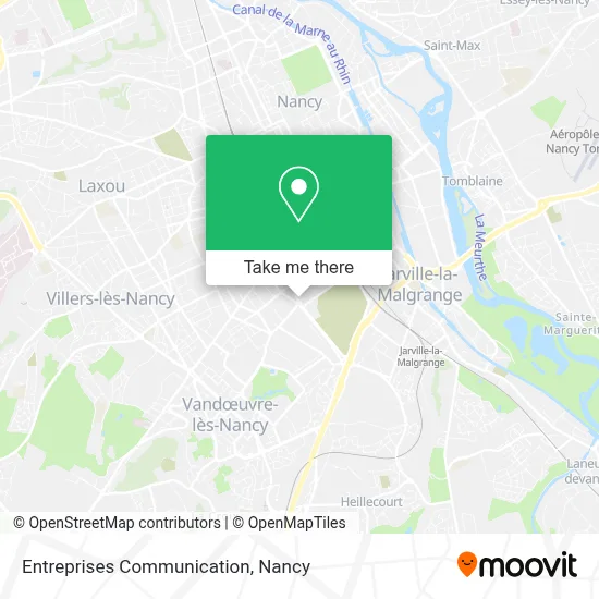 Entreprises Communication map