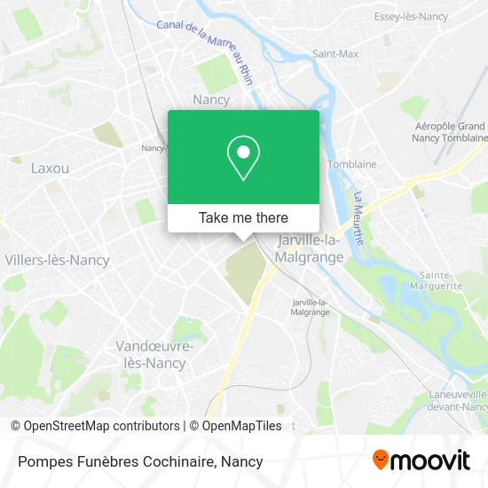 Pompes Funèbres Cochinaire map