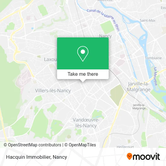 Hacquin Immobilier map