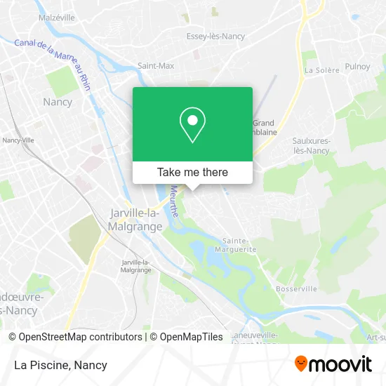 La Piscine map