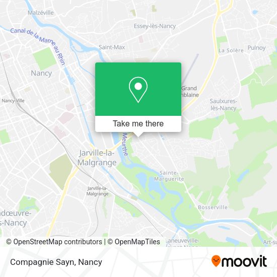 Compagnie Sayn map
