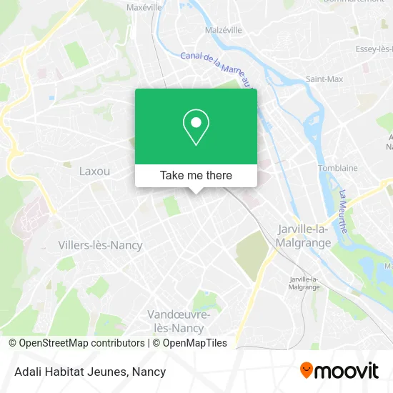 Adali Habitat Jeunes map