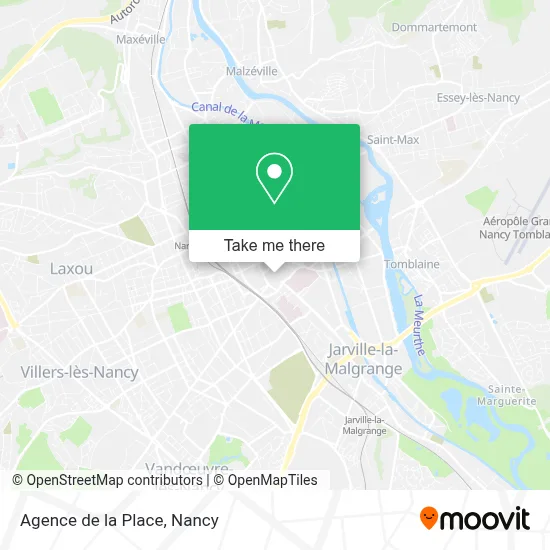 Agence de la Place map