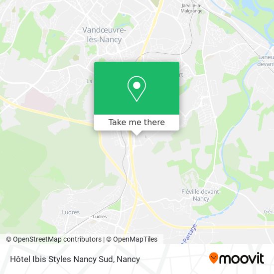 Hôtel Ibis Styles Nancy Sud map