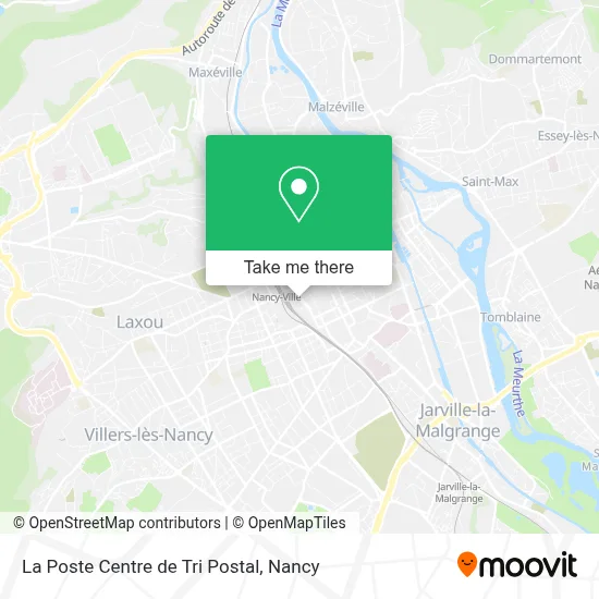 La Poste Centre de Tri Postal map