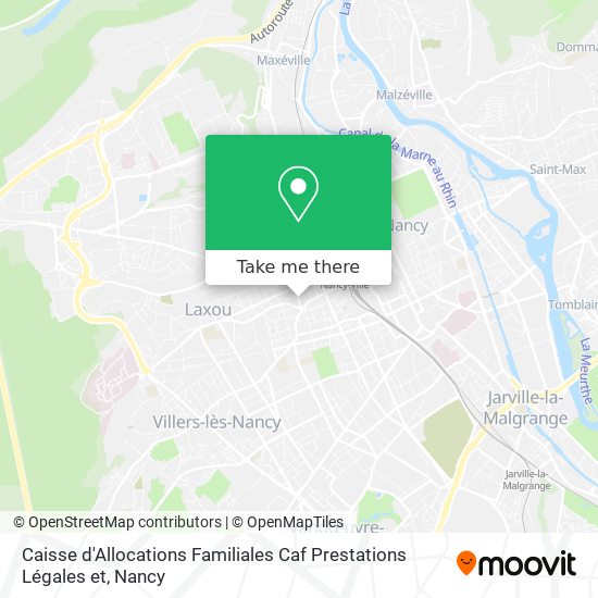 Caisse d'Allocations Familiales Caf Prestations Légales et map