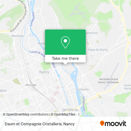 Daum et Compagnie Cristallerie map