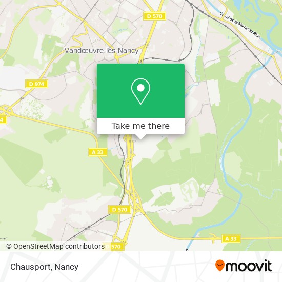 Chausport map