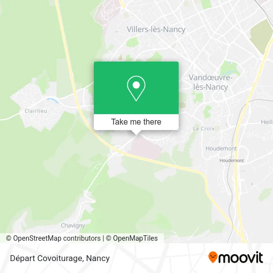 Départ Covoiturage map