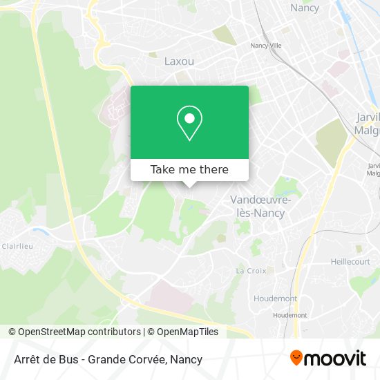 Arrêt de Bus - Grande Corvée map