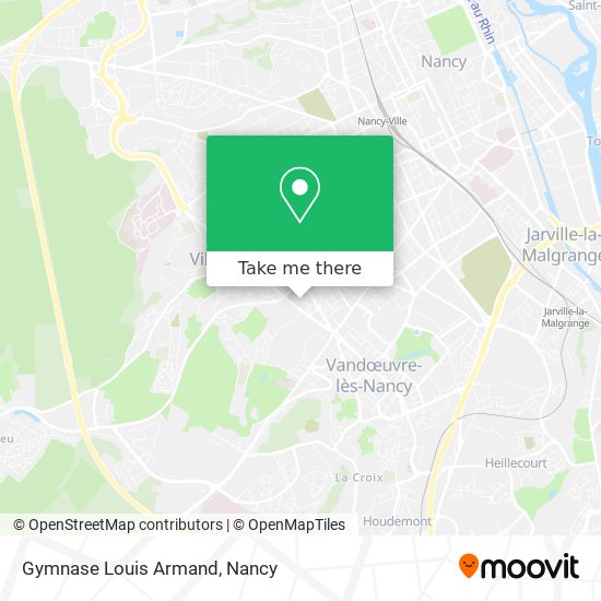 Gymnase Louis Armand map