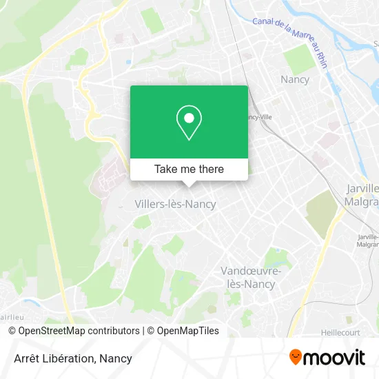 Arrêt Libération map