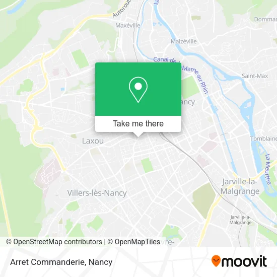 Arret Commanderie map