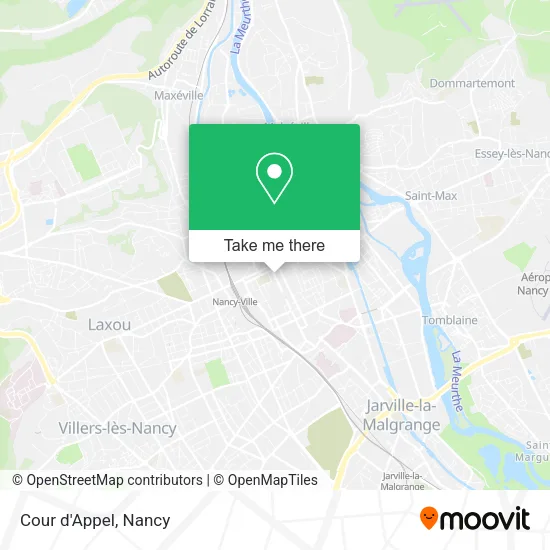 Cour d'Appel map