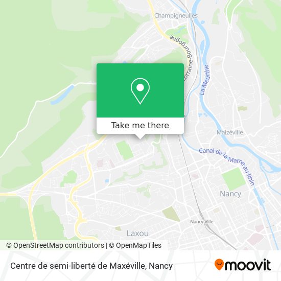 Centre de semi-liberté de Maxéville map