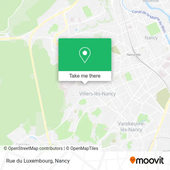 Rue du Luxembourg map