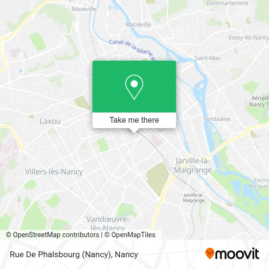 Rue De Phalsbourg (Nancy) map