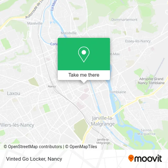 Vinted Go Locker map