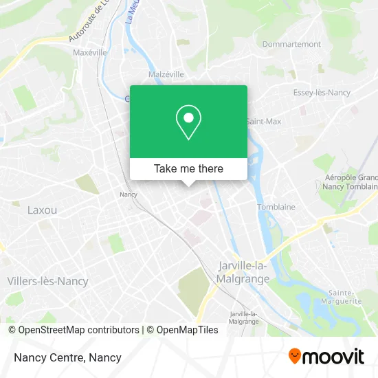 Nancy Centre map