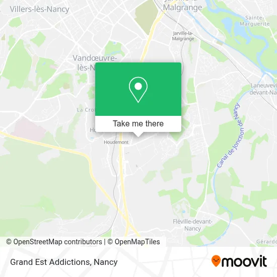 Grand Est Addictions map