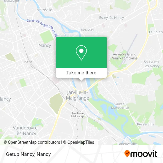 Getup Nancy map