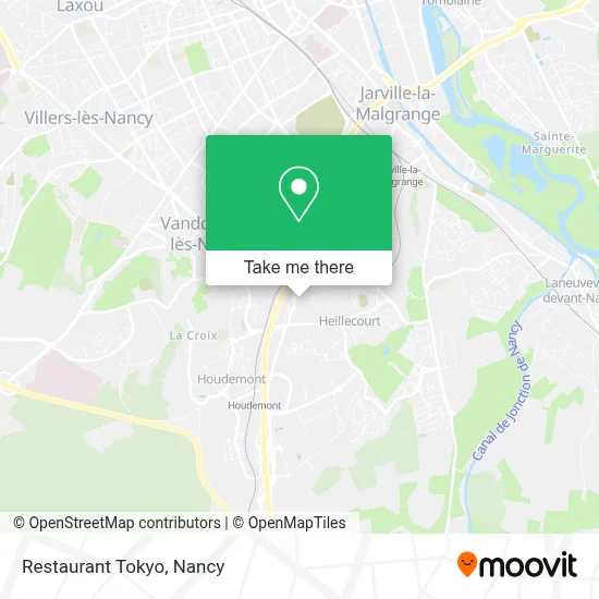 Restaurant Tokyo map