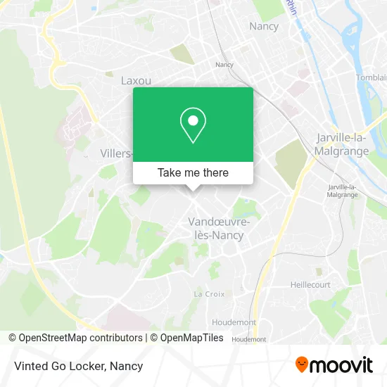 Vinted Go Locker map