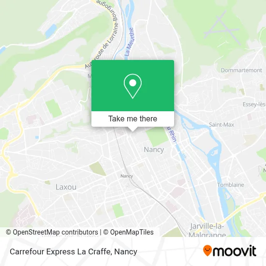 Carrefour Express La Craffe map