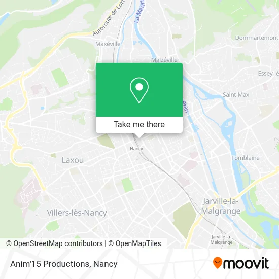 Anim'15 Productions map