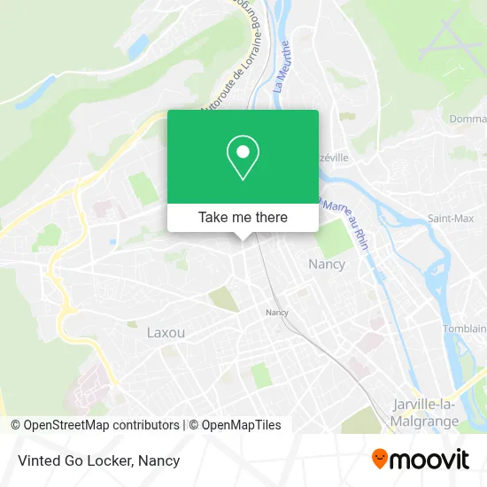 Vinted Go Locker map