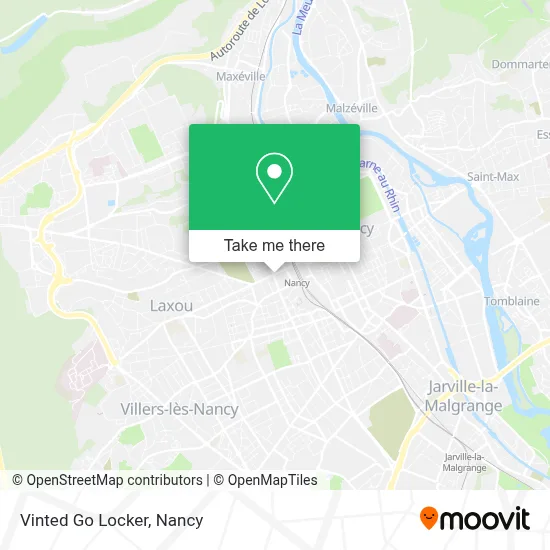 Vinted Go Locker map