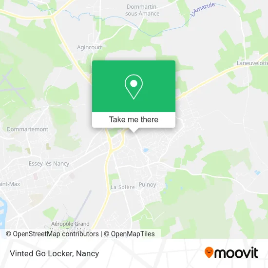 Vinted Go Locker map