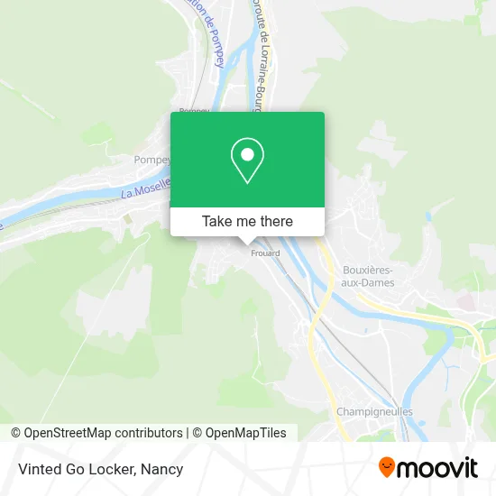 Vinted Go Locker map