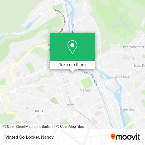 Vinted Go Locker map