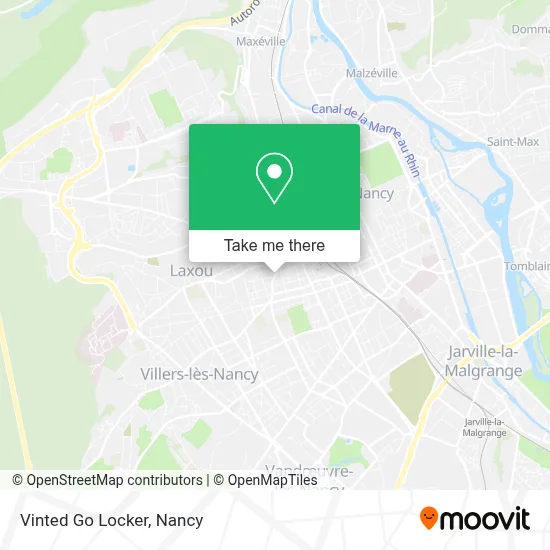 Vinted Go Locker map